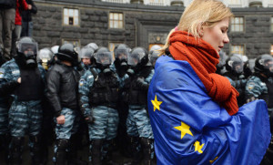 UKRAINE-EU-POLITICS-PROTEST-POLICE